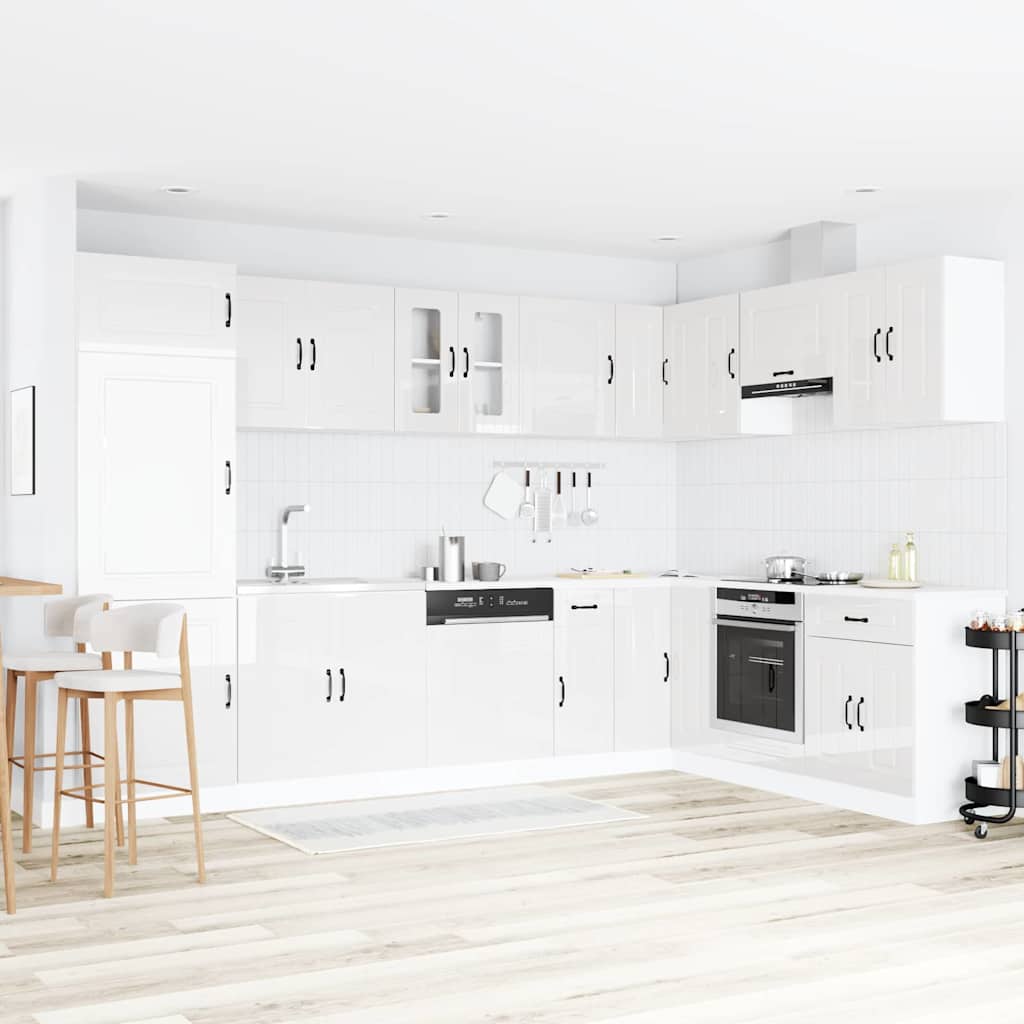vidaXL Keuken Kast Kalmar Wit 80 x 46 x 81,5 cm Bewerkt hout
