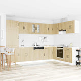 vidaXL Keuken Kast Kalmar Wit 80 x 46 x 81,5 cm Bewerkt hout