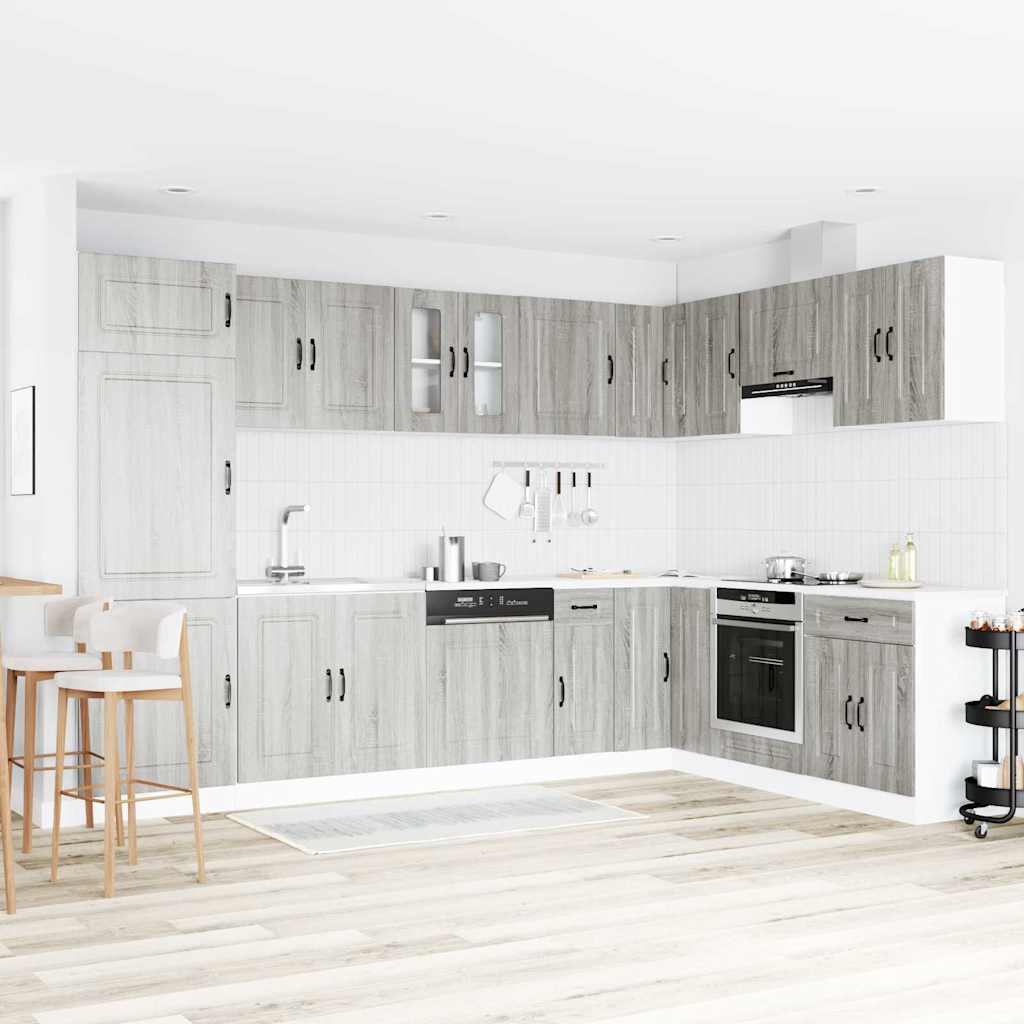 vidaXL Keuken Kast Kalmar Wit 80 x 46 x 81,5 cm Bewerkt hout
