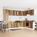 vidaXL Keuken Kast Kalmar Wit 80 x 46 x 81,5 cm Bewerkt hout