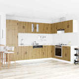 vidaXL Keuken Kast Kalmar Wit 80 x 46 x 81,5 cm Bewerkt hout