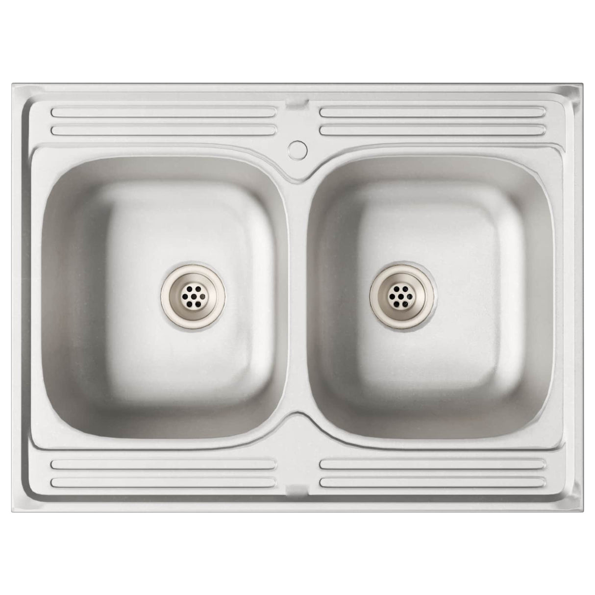 vidaXL Waskompkast met opslag met de deur Lucca 2 pcs Wit Bewerkt hout