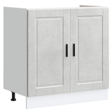 vidaXL Waskompkast met opslag met de deur Porto 2 pcs Wit Bewerkt hout