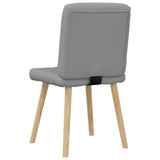 vidaXL Eetkamerstoelen 4 st stof lichtgrijs