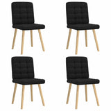 vidaXL Eetkamerstoelen 4 st stof lichtgrijs