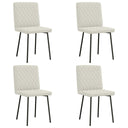 vidaXL Eetkamerstoelen 4 st fluweel lichtgrijs