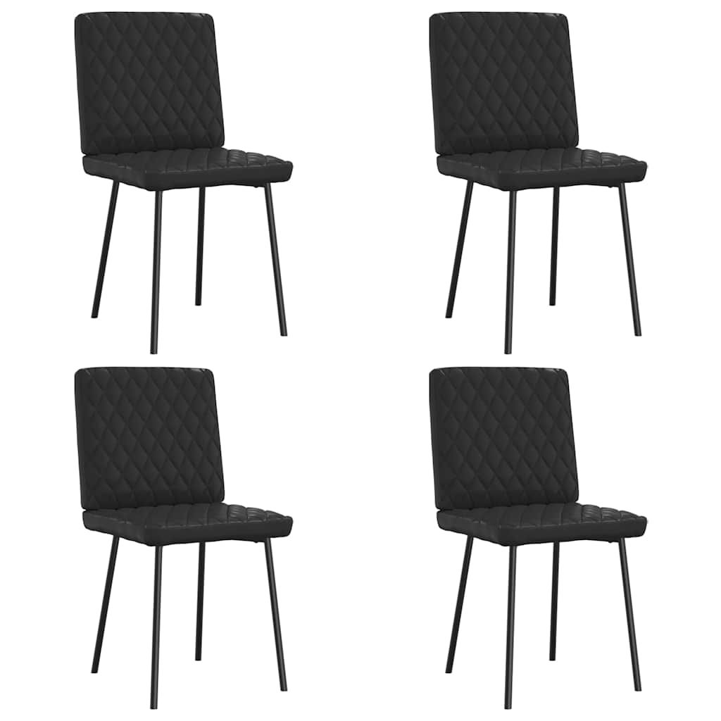vidaXL Eetkamerstoelen 4 st kunstleer grijs
