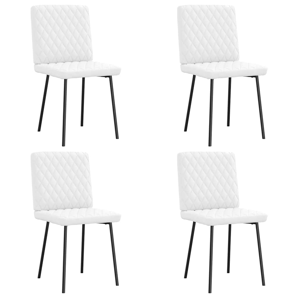 vidaXL Eetkamerstoelen 4 st kunstleer grijs
