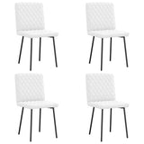 vidaXL Eetkamerstoelen 4 st kunstleer grijs