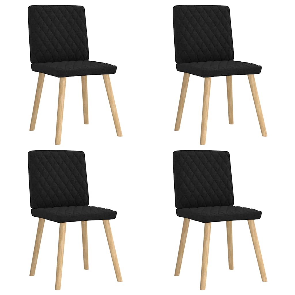 vidaXL Dining Chairs 4 pcs fabric light grey
