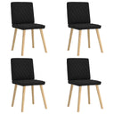 vidaXL Dining Chairs 4 pcs fabric light grey
