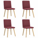 vidaXL Dining Chairs 4 pcs fabric light grey