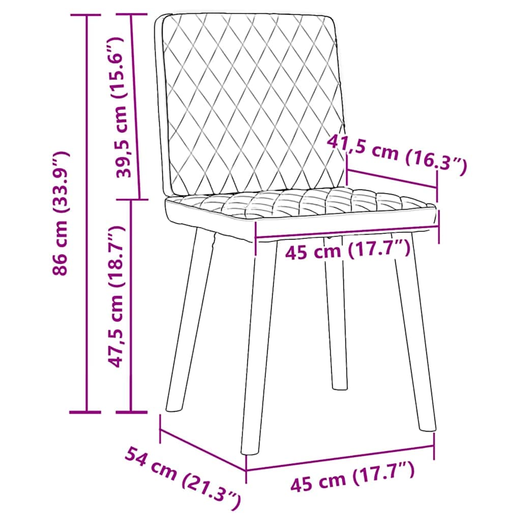 vidaXL Dining Chairs 4 pcs fabric light grey