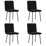 vidaXL Eetkamerstoelen 4 st fluweel lichtgrijs