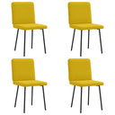 vidaXL Eetkamerstoelen 4 st fluweel lichtgrijs