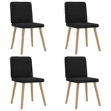 vidaXL Dining Chairs 4 pcs fabric light grey