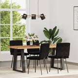 vidaXL Eetkamerstoelen 4 st fluweel lichtgrijs