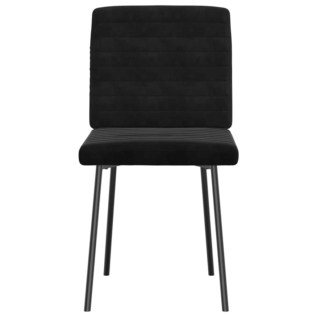 vidaXL Eetkamerstoelen 4 st fluweel lichtgrijs