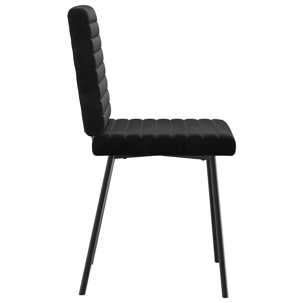 vidaXL Eetkamerstoelen 4 st fluweel lichtgrijs
