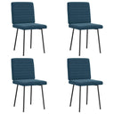 vidaXL Eetkamerstoelen 4 st fluweel lichtgrijs