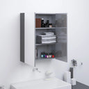 vidaXL Badkamerkast met spiegel 60x15x75 cm MDF glanzend zwart