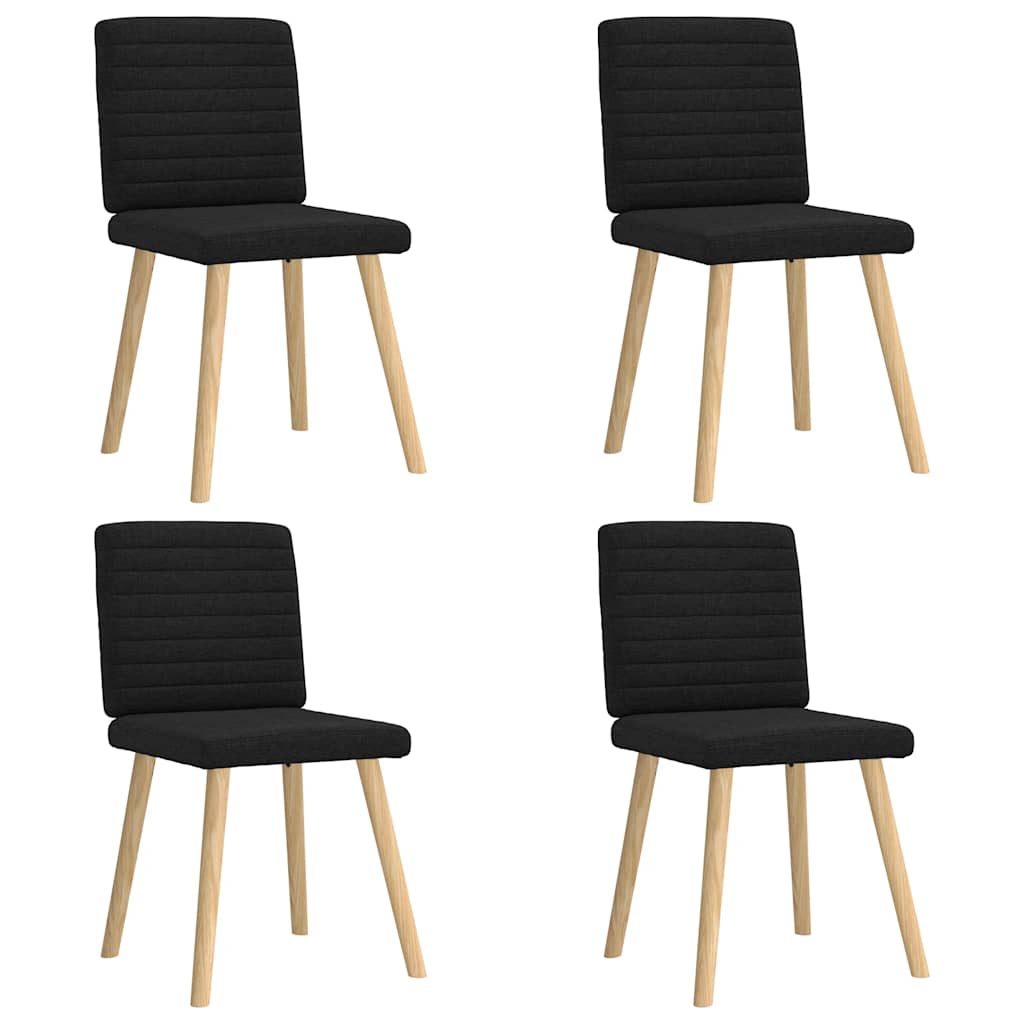 vidaXL Eetkamerstoelen 4 st stof lichtgrijs