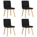 vidaXL Eetkamerstoelen 4 st stof lichtgrijs
