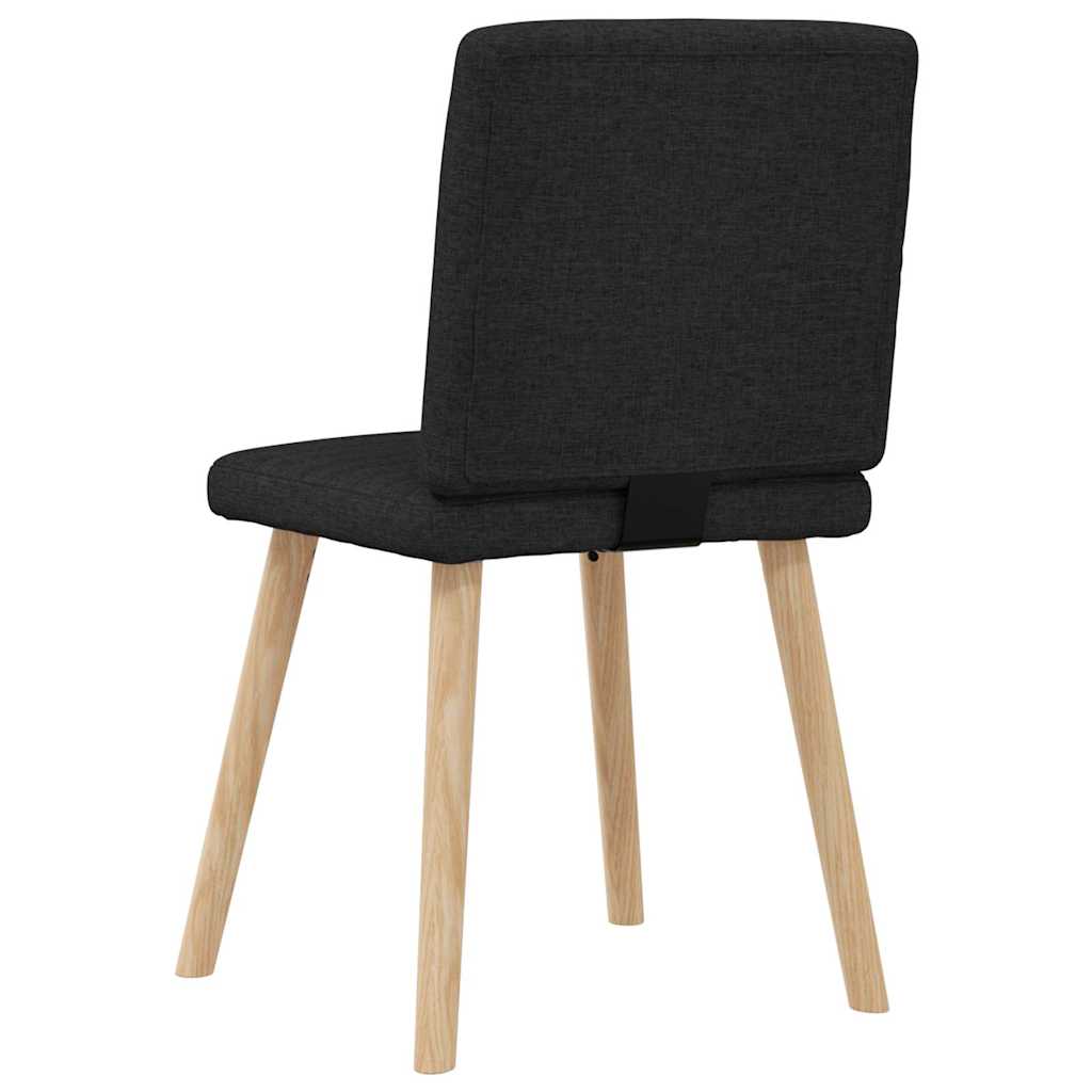 vidaXL Eetkamerstoelen 4 st stof lichtgrijs