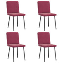 vidaXL Eetkamerstoelen 4 st fluweel lichtgrijs