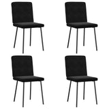 vidaXL Eetkamerstoelen 4 st fluweel lichtgrijs