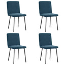 vidaXL Eetkamerstoelen 4 st fluweel lichtgrijs