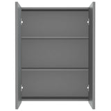 vidaXL Badkamerkast met spiegel 60x15x75 cm MDF glanzend zwart