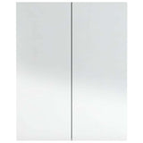 vidaXL Badkamerkast met spiegel 60x15x75 cm MDF glanzend zwart