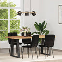 vidaXL Eetkamerstoelen 4 st fluweel lichtgrijs