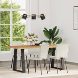 vidaXL Eetkamerstoelen 4 st fluweel lichtgrijs