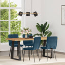 vidaXL Eetkamerstoelen 4 st fluweel lichtgrijs