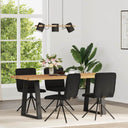 vidaXL Eetkamerstoelen 4 st stof lichtgrijs