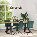 vidaXL Eetkamerstoelen 4 st stof lichtgrijs