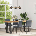 vidaXL Eetkamerstoelen 4 st fluweel lichtgrijs