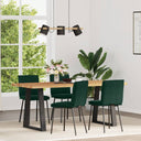 vidaXL Eetkamerstoelen 4 st fluweel lichtgrijs
