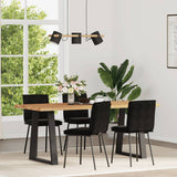 vidaXL Eetkamerstoelen 4 st fluweel lichtgrijs