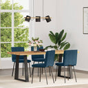 vidaXL Eetkamerstoelen 4 st fluweel lichtgrijs