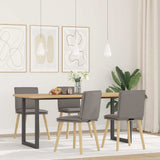 vidaXL Eetkamerstoelen 4 st stof lichtgrijs