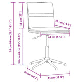 vidaXL Eetkamerstoelen 2 st fluweel lichtgrijs