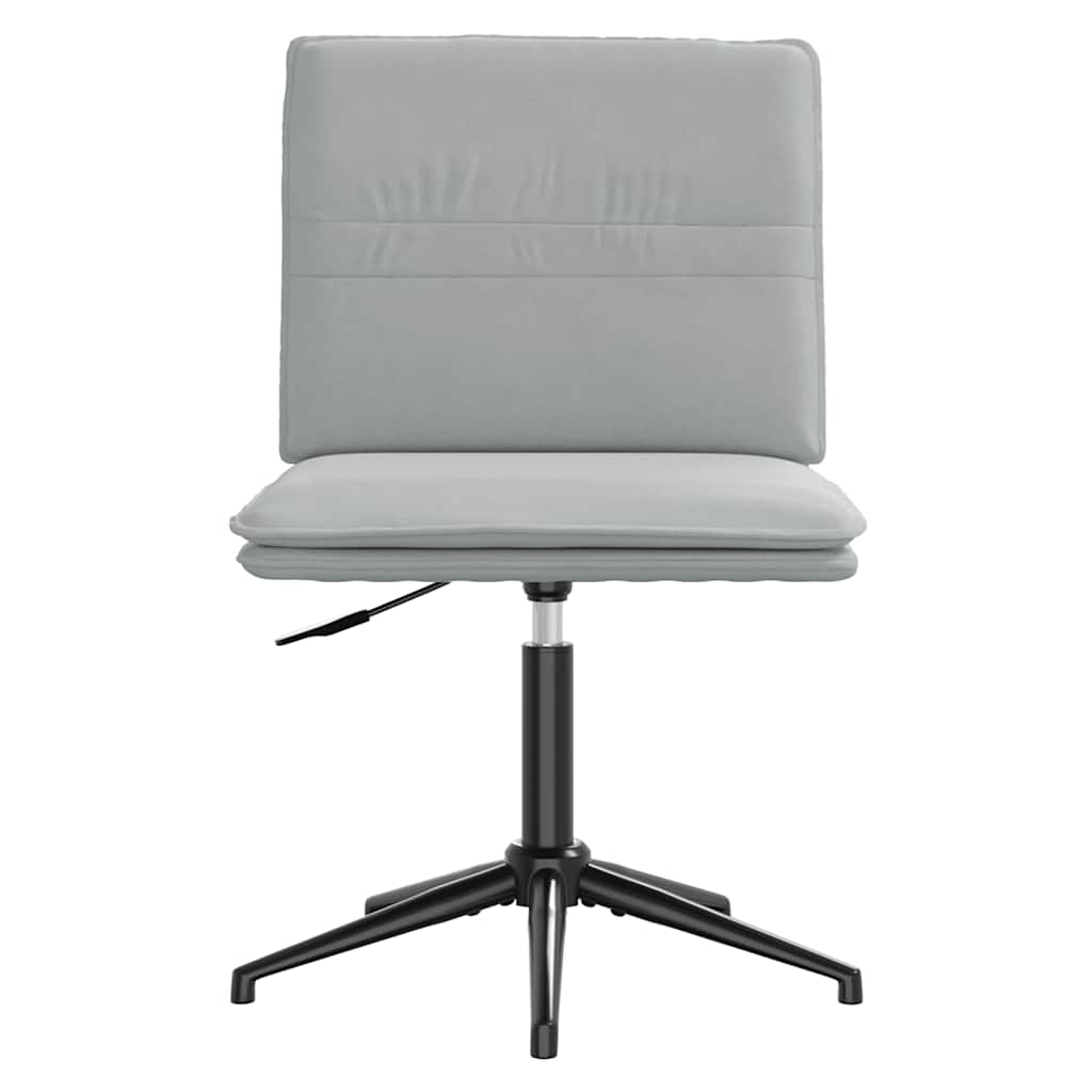 vidaXL Eetkamerstoelen 2 st fluweel lichtgrijs