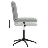 vidaXL Eetkamerstoelen 2 st fluweel lichtgrijs