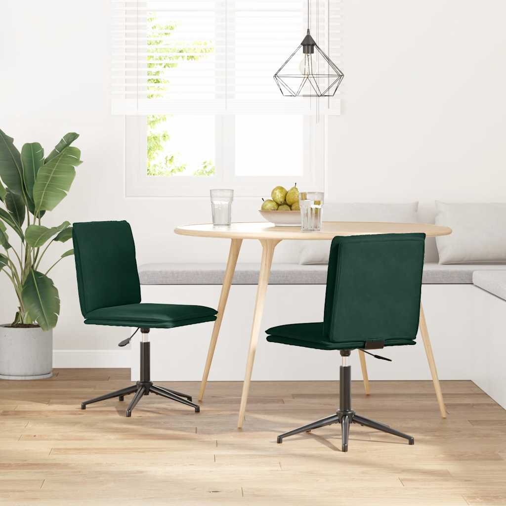 vidaXL Eetkamerstoelen 2 st fluweel lichtgrijs