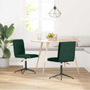 vidaXL Eetkamerstoelen 2 st fluweel lichtgrijs
