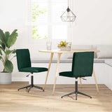 vidaXL Eetkamerstoelen 2 st fluweel lichtgrijs