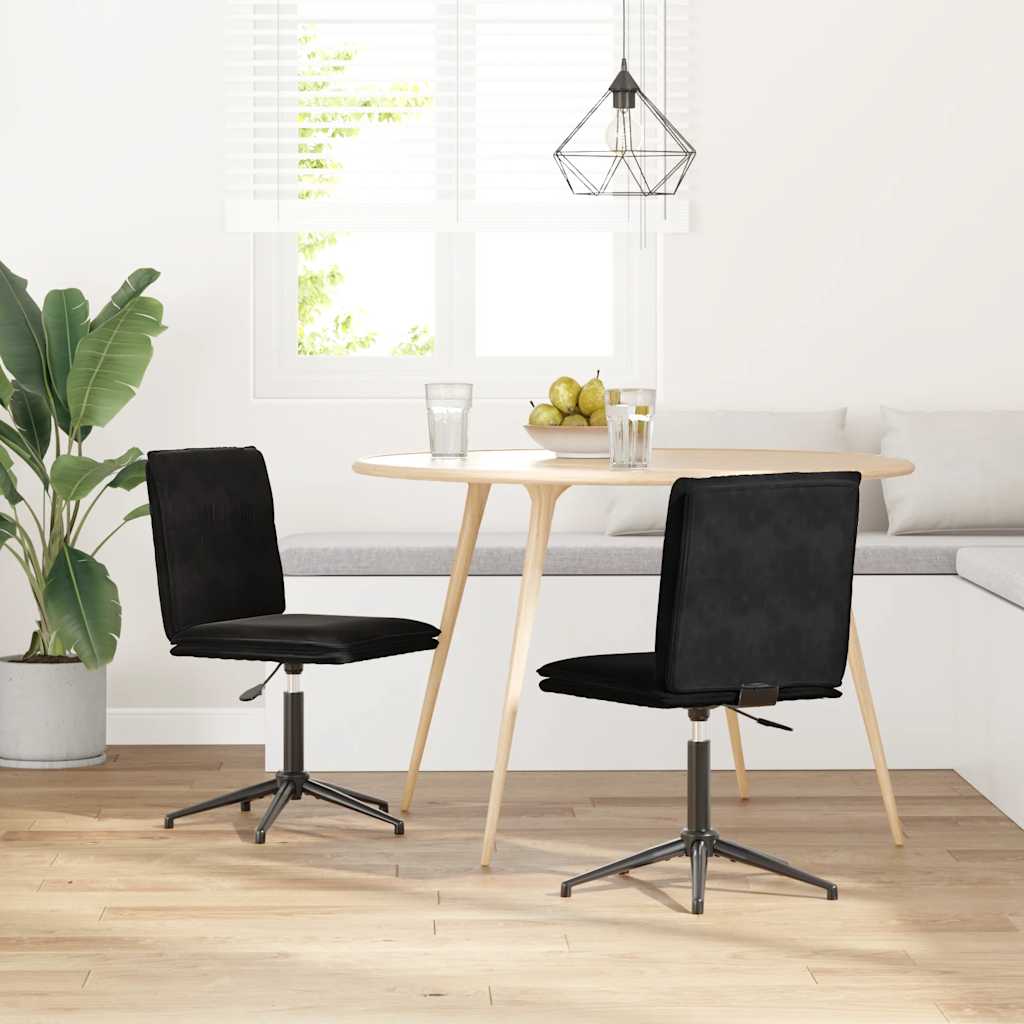 vidaXL Eetkamerstoelen 2 st fluweel lichtgrijs